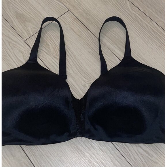 Bali 6556 One Smooth U Concealing T-Shirt Bra Lined Wire Free Womens 38DD Black - Picture 3 of 6